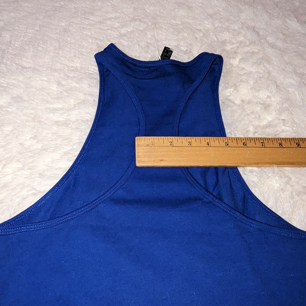 Nwts ADIDAS Women's Amer AAC Tank1 multi sport team royal blue sleeveless top - Picture 13 of 15